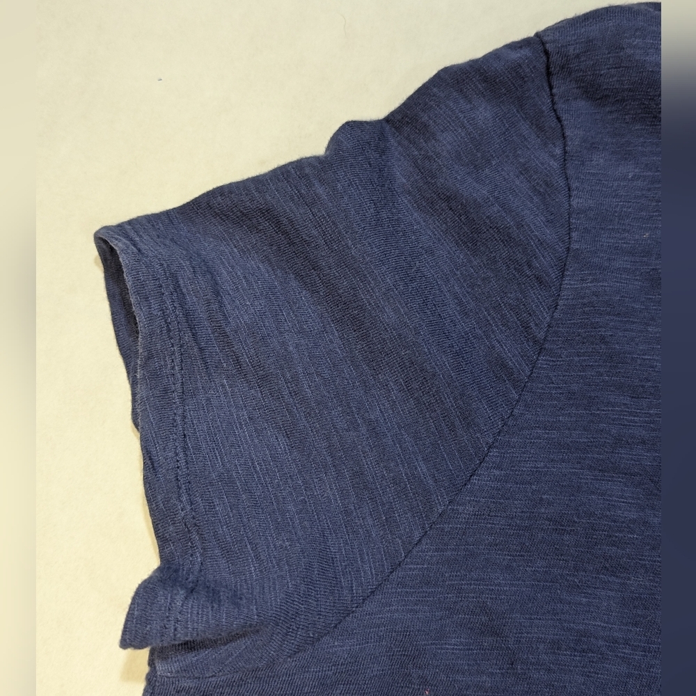 Chico's Ultimate Tee blue relaxed fit high low shirt size 2 (M) cotton/modal - Picture 5 of 10